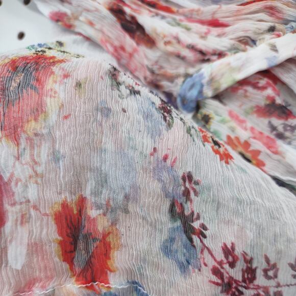 Anthropologie HD in Paris Sheer Floral Blouse, Size Medium - Picture 6 of 8